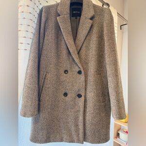Madewell Chevron grey coat